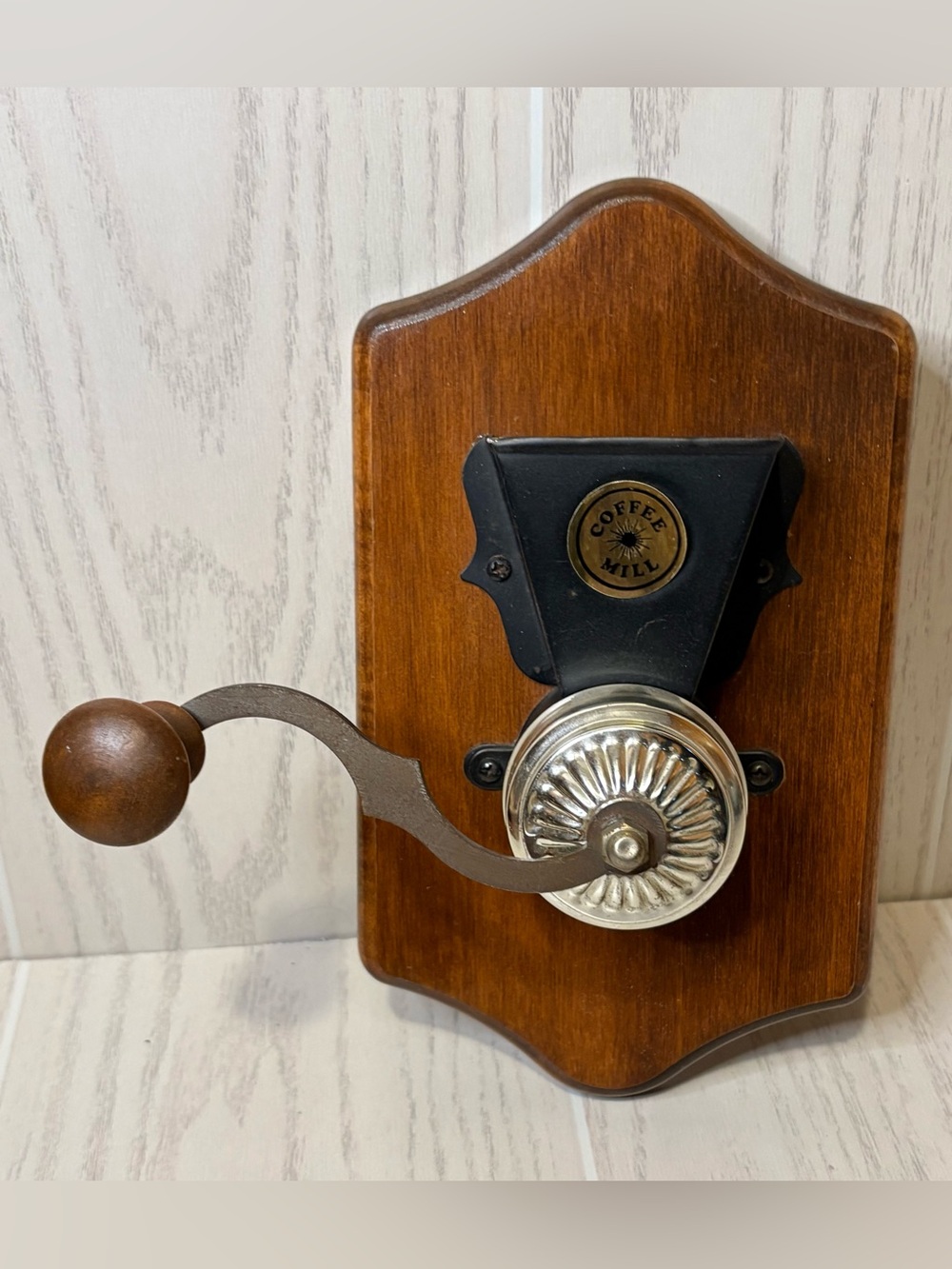wall hanging faux coffee grinder